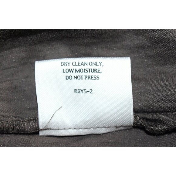 Eileen Fisher - High Collar Steel Satin Jacket in Charcoal Grey, Med - Picture 11 of 11